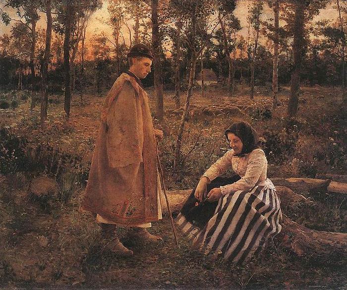 Bela Ivanyi-Grunwald Shepherd and Peasant Woman